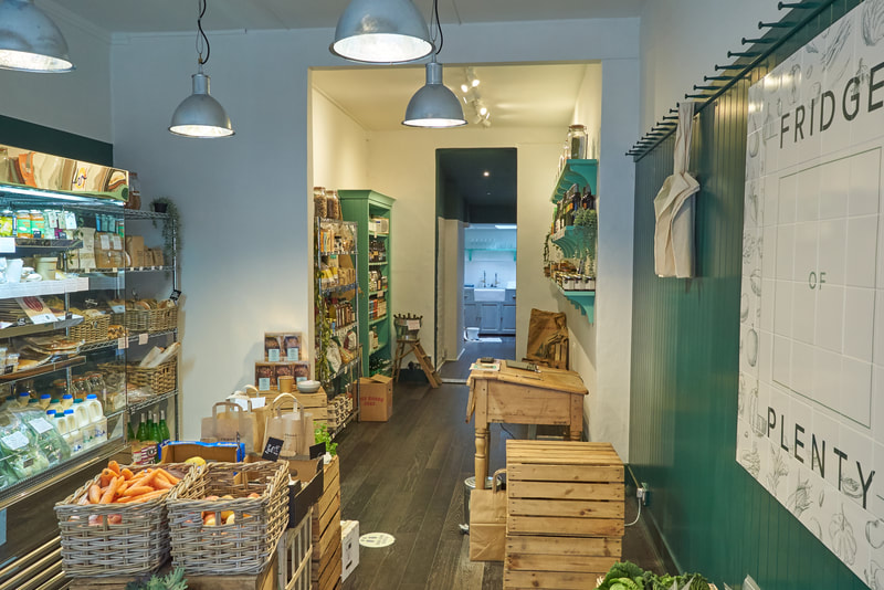 Sustainable food store in Crouch end. interior design by theopenplan.com