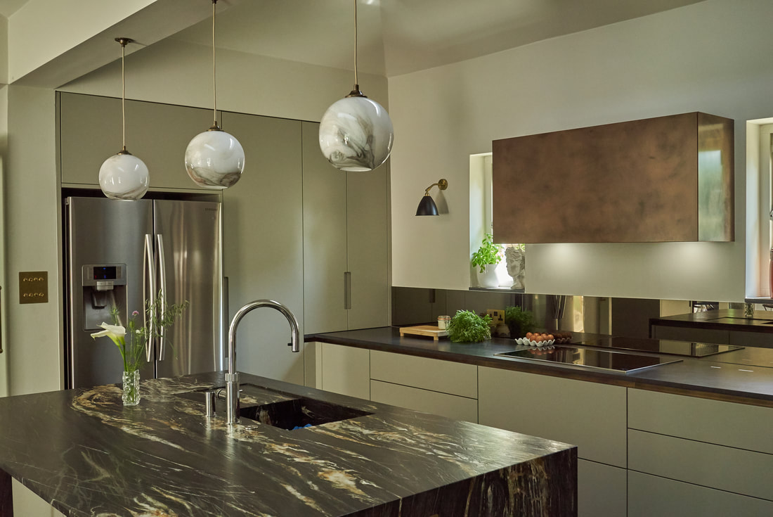 Modern, minimal interior design kitchen