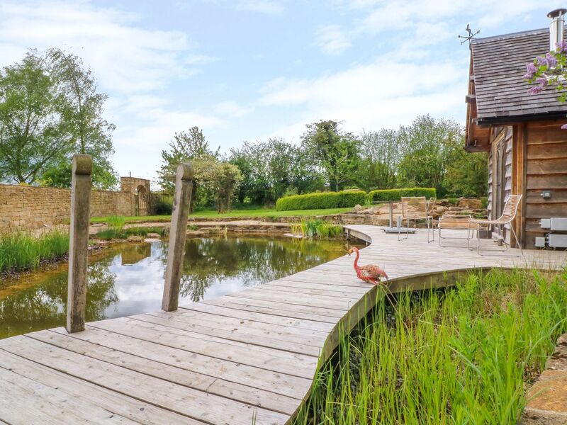 Eco, natural swimming pond in the property's garden
